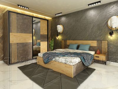 Спален комплект  Фюжън за матрак 160/200
